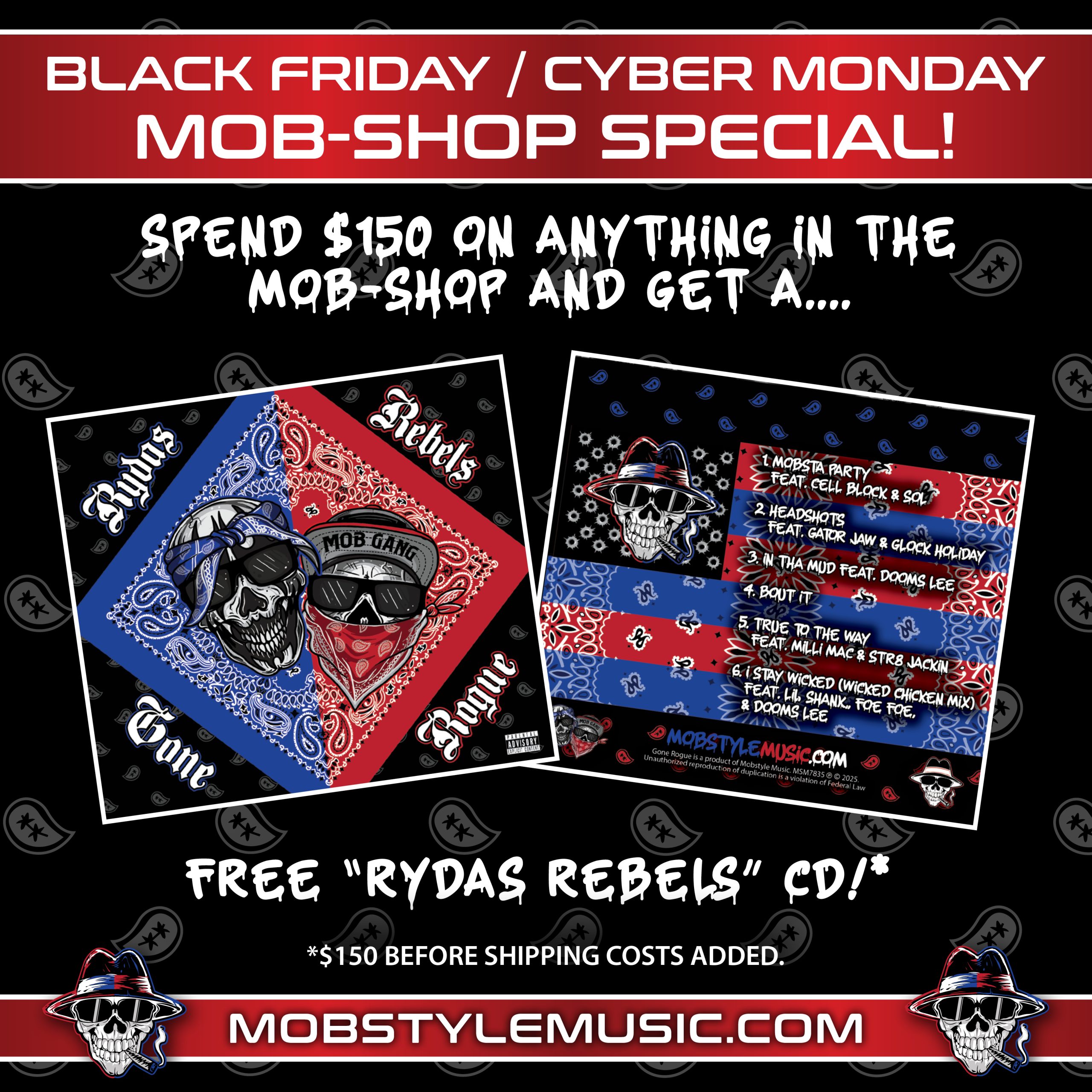 Black Friday / Cyber Monday Mob-Shop Special!