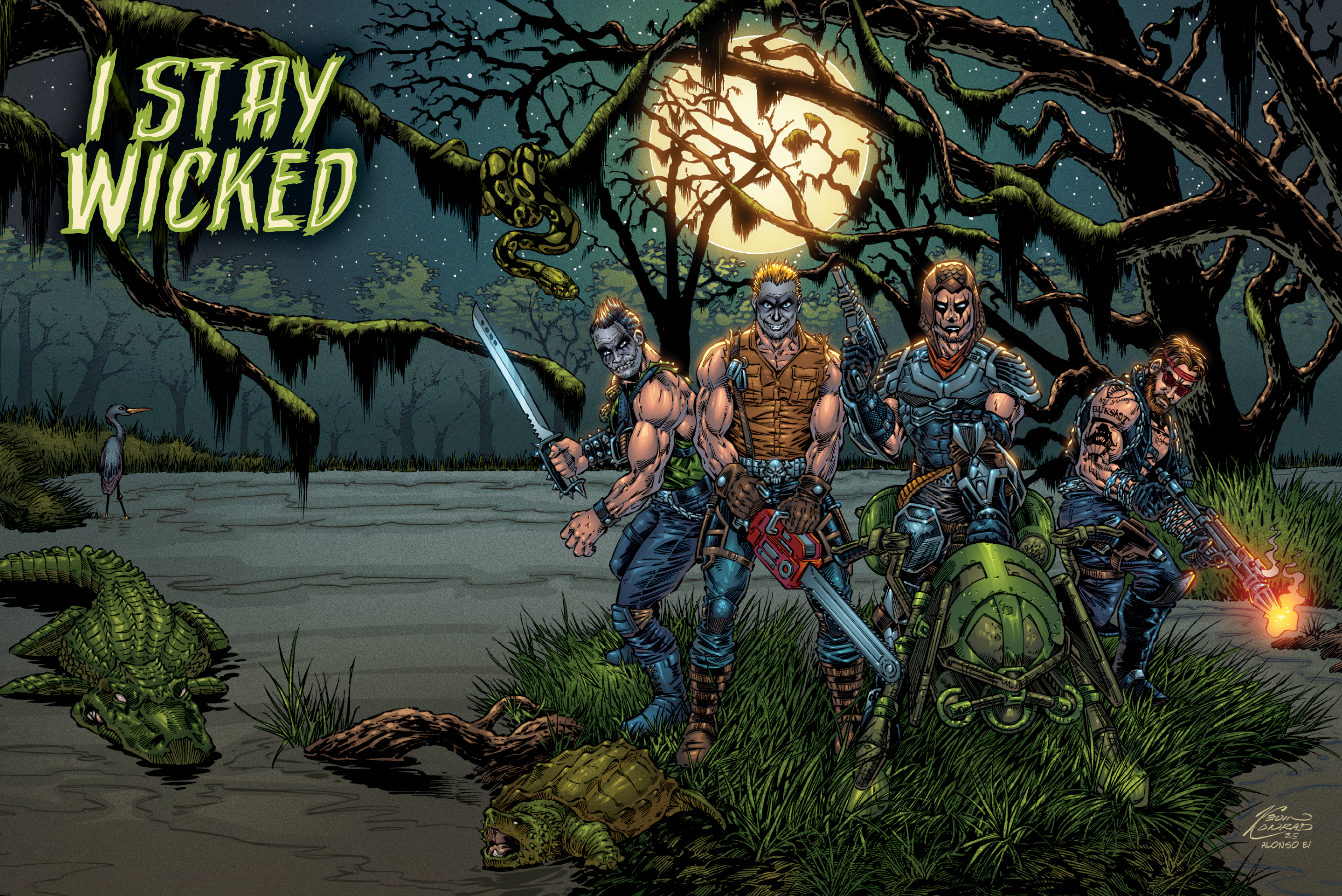 Boondox x Bukshot x Twiztid “I Stay Wicked” 24” x 36” Canvas Print + “I Stay Wicked” CD Single & COA! [LIMITED TO 20!] PRE-ORDER (READ BEFORE BUYING!)