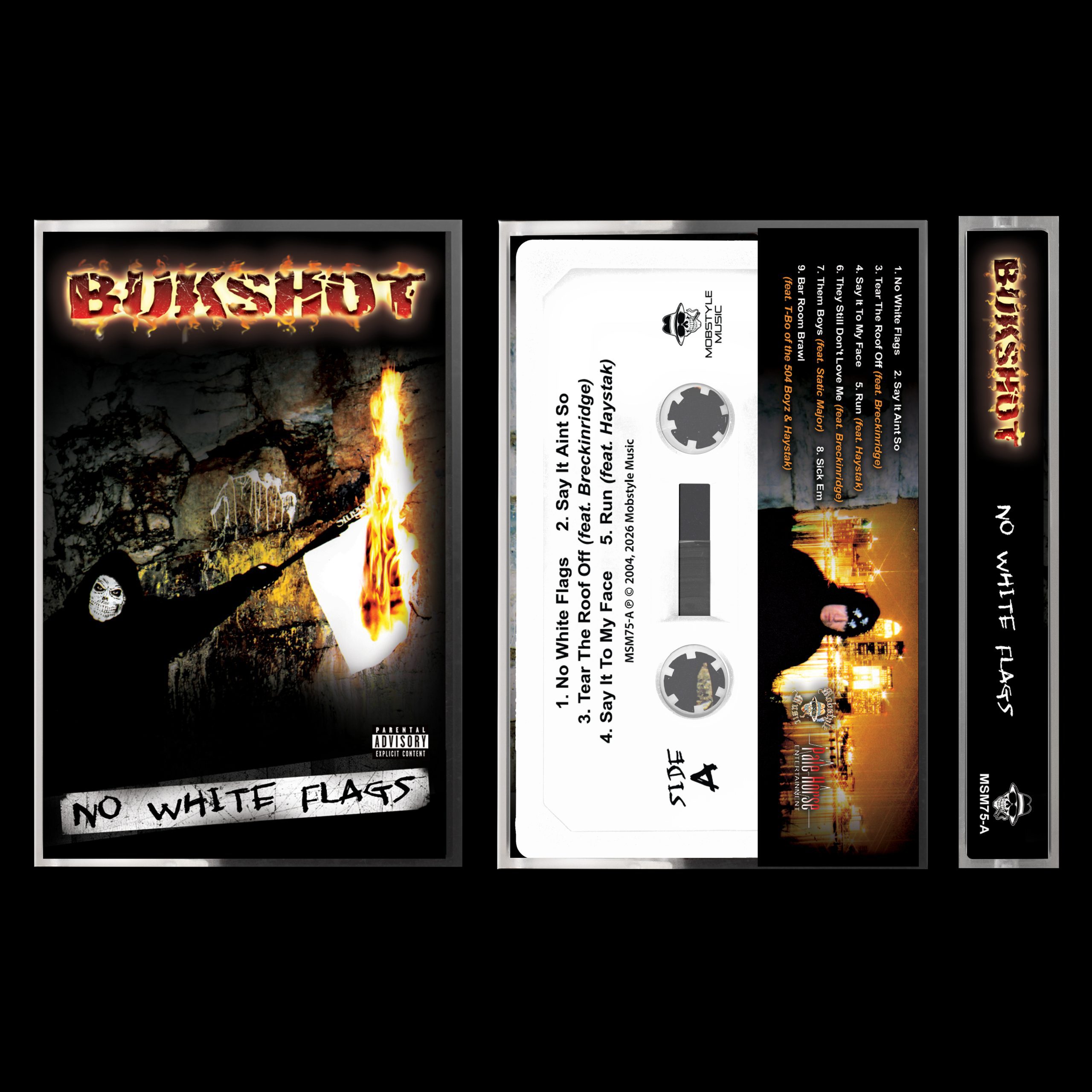 Bukshot “No White Flags” Cassette Tape! [Pre Order]