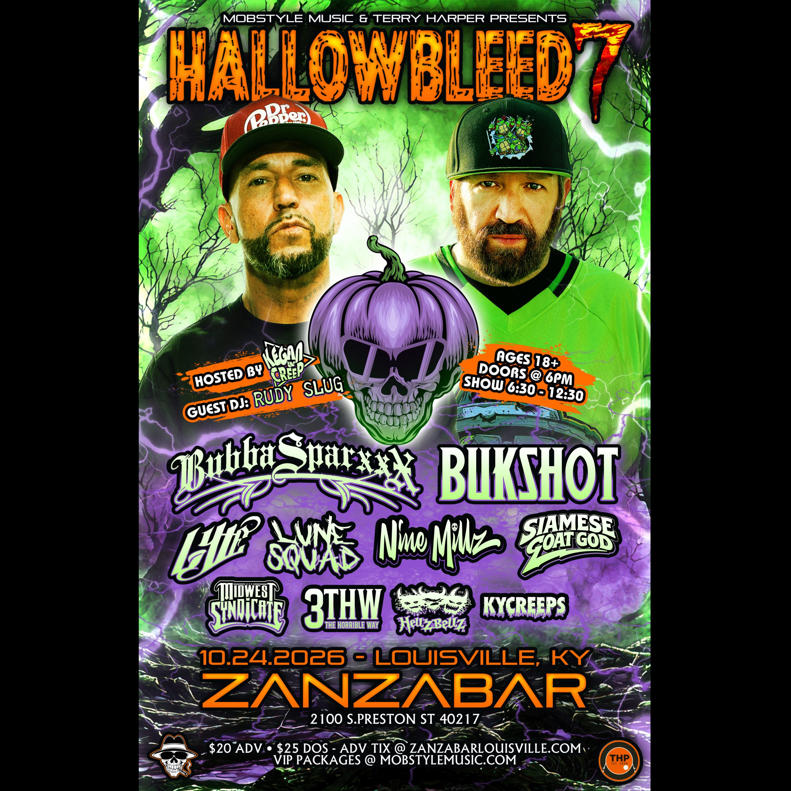 Hallowbleed 7 “Bubba Sparxxx x Bukshot” Concert Tickets (Purchase tickets through link in item description)